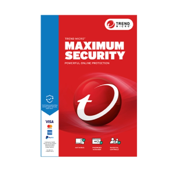 Trend Micro Maximum Security 3 User 1 Year Email delivery